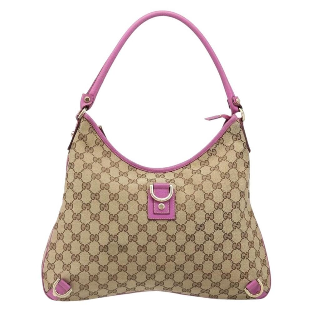 Gucci GG Canvas Abbey Shoulder Bag Beige